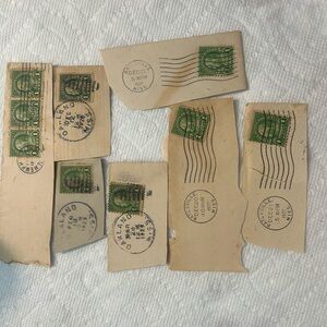 9 Franklin 1 cent stamps